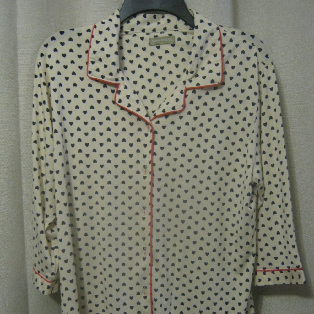 Comfort & Co Pajama Shirt Plus